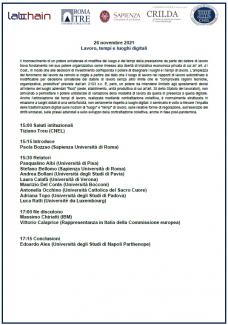 Lavoro, tempi e luoghi digitali